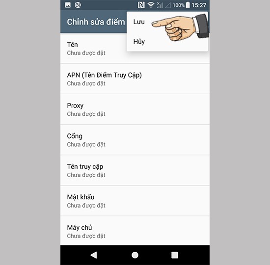 Thay đổi cấu hình